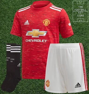 Adidas Manchester United Home Kit Youth -  Man Utd Shirt Shorts & Socks - Kids • £32.99