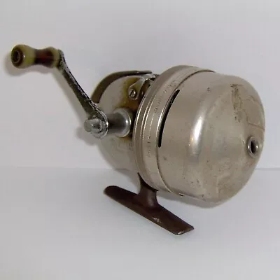 C.1959 SHAKESPEARE  WONDERCAST  No. 1797 PUSH BUTTON SPIN-CASTING REEL ~ WORKS! • $1.25