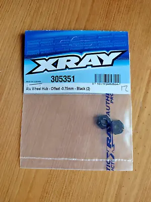 XRAY 305351 Alu Wheel Hub - Offset -0.75mm (2) BLACK XRAY T4 • £11.99