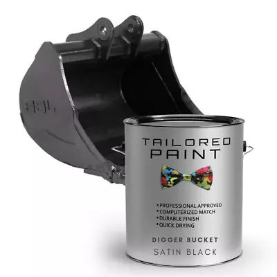 Digger Bucket Satin Black Paint DTM Direct To Metal Paint Anti Corrosive ZP • £74.99