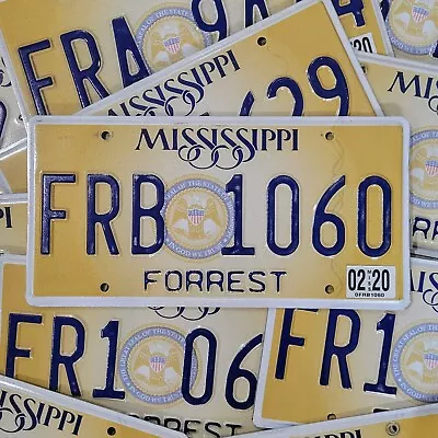 MISSISSIPPI STATE SEAL LICENSE PLATE 🔥FREE SHIPPING🔥 1 W/RANDOM LETTERS & #'S • $14.99