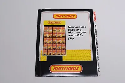 Very Rare 1984 Matchbox Lesney Promotional Display Program Folder • $75