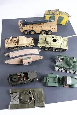 Huge Lot Of Vintage Model Kits Tanks Military Vehicles • $125