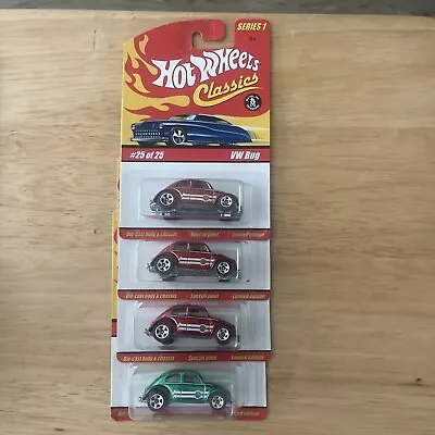 2004 Hot Wheels Classics VW Bug 4 Car Lot • $20.50