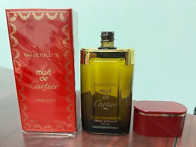 * VINTAGE * MUST DE CARTIER By CARTIER 3.3 FL Oz / 100 ML Eau De Toilette Splash • $199.99