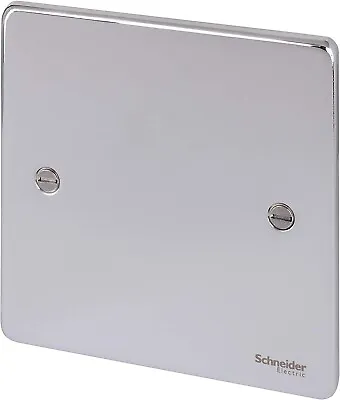 Schneider Ultimate Blanking Plate 1 Gang • Polished Chrome  • GU8510PC • £5.99
