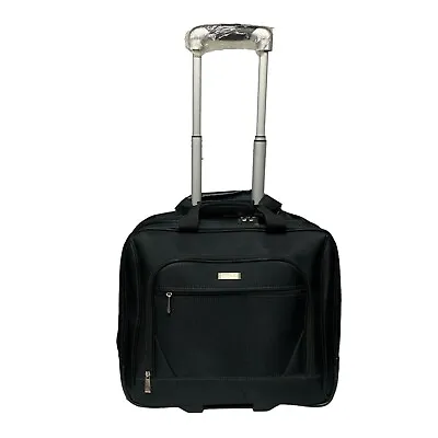 Rolling Computer Laptop Bag Briefcase Travel Wheels Luggage Carry-On Lightweight • $48.69