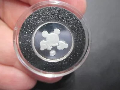 1989 Iri Disney Mickey Mouse .999 Pure Silver Baby's First Treasure Coin Boy • $29.75