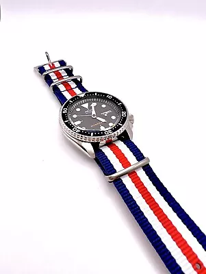 Quick Fit Tropical Style Universal 22mm Woven Nylon Military Watch Band Strap • $7.99