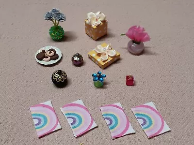 Dollhouse Miniature Accessories - Placemats Gift Boxes Plate Of Cookies +++ • $6