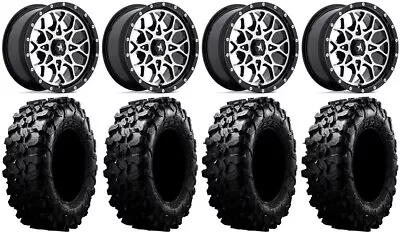 MSA Portal 15  Wheels Machined 29  Carnivore Tires Kawasaki Teryx Mule • $1535.72