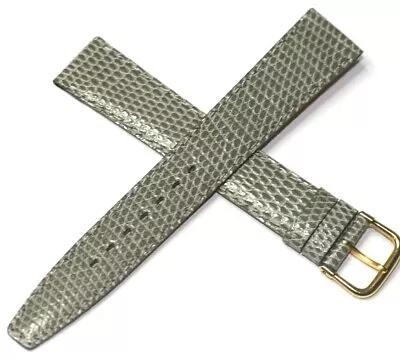 Genuine Lizard Grey Watch Strap Made In France 8 9 10 11 12 16mm Top Quality • £12.99