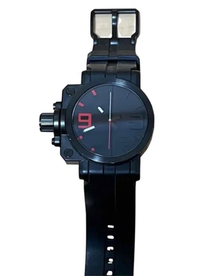$570 • Buy Oakley Watch Gearbox 10-062 Stealth Black Quartz USED Ships From Japan