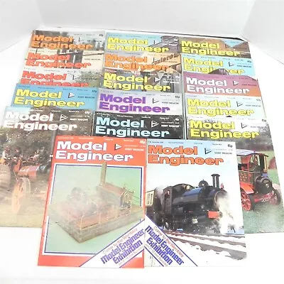 Vtg 1979 Model Engineer Magazine Lot Of 17 Trains Steam Engines Great Condition • $80.97