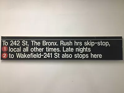 NYC MTA Authentic Subway Sign • $1200