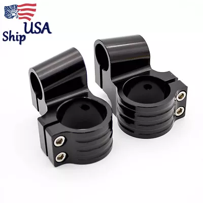 CNC 48mm Riser Handle Bar Clip On Fork Heads Universal Aluminum Head Mount • $21.10