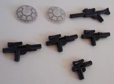 2x LEGO Star Wars Dish 4740pb005 Radial Cockpit Window Pattern Plus Blasters • £2.79