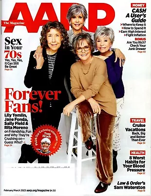 AARP Magazine  80 For Brady  Sally Field Jane Fonda Lily Tomlin  BRAND NEW • $10