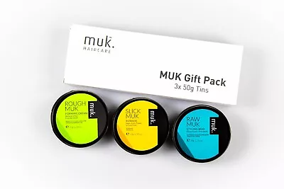 Raw Muk Slick Muk & Rough Muk Gloss Finish Gift Pack (3x 50g Tins) • £19.95