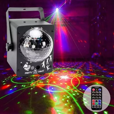 128 Patterns RGB LED Disco Lighting Projector Magic Ball Stage Light Party Show • £25.99