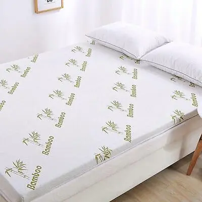 Quality Bamboo Memory Foam Mattress Topper Size Available Single Double King UK • £30.99