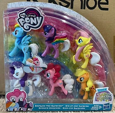 My Little Pony Rainbow Tail Surprise Collection 6 PK W/ Color Change Features • $28.99