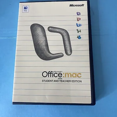 Microsoft Office Mac Student & Teacher Edition 2004 Word W/ Product Keys Vtg • $39