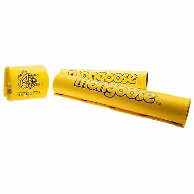 Mongoose Vinyl Pad Set Yellow - Old School Bmx • $85.24