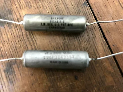 NOS - Lo Of 2 Spraque 196P10493S2 Vitamin Q Capacitor 300 DC • $15