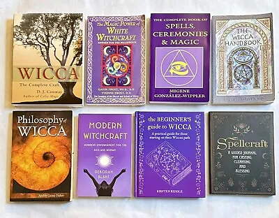 Witchcraft Wicca Magic And Spells Book Lot Of 8 Introduction Beginner Occult • $48