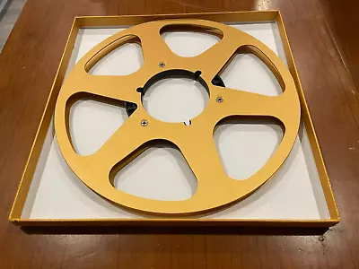 Ampex/teac/akai/pioneer 10.5  Metal Nab Reel In Gold W/box! Shipping From Us! • $34