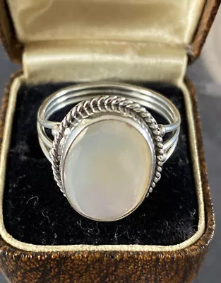 Ladies Sterling Silver Dress Ring - Size T • £24.95