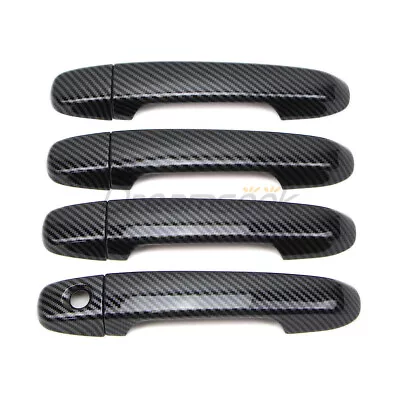 4Pcs Side Door Handle Cover For Toyota Camry 2012-2017 Carbon Fiber Style Trim • $22.99