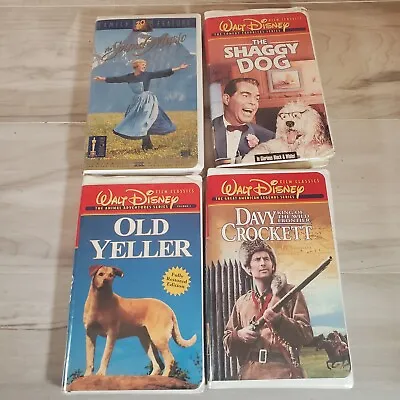 Walt Disney Movie Collection Lot VHS Video Tapes Shaggy Dog Davy Crockett Yeller • $12.95