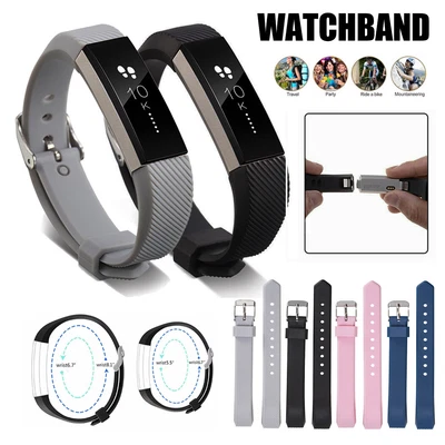 $4.59 • Buy For Fitbit Alta Alta HR Silicone Replacement Band Sports Wristband Watch