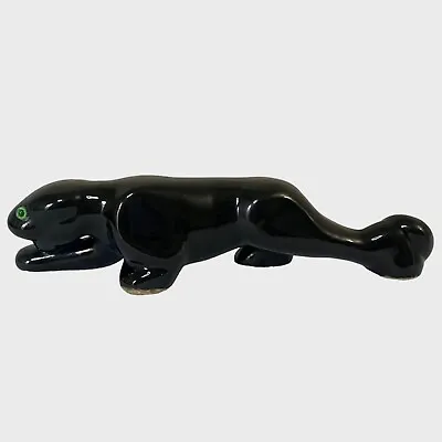 Vintage Artmark Black Panther Green Eyes Figure Glossy Mid Century • $24.99