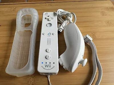 Genuine Nintendo Wii Remote Set Motion Plus White • $35