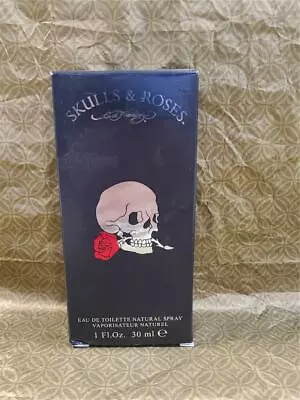 Ed Hardy Skulls & Roses Eau De Toilette Natural Spray For Men 1.0 Oz • $16.99