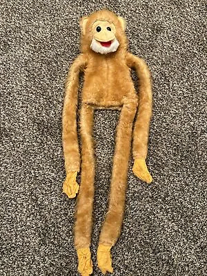 READ Vintage 1981 Hand Puppet Monkey Full Body Plush 30” Total Length Hosung NY • $10