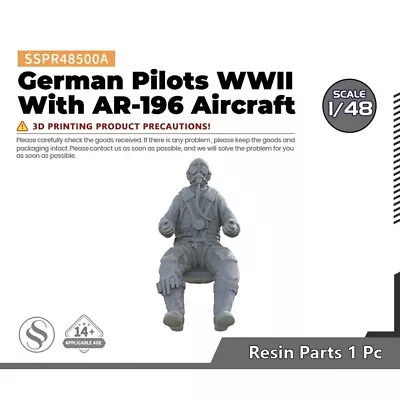 SSMODEL SSPR48500A 1/48 German Pilots WWII With AR-196 Aircraft • $3.99