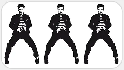 Elvis Presley Dancing - 25 Stickers Pack 2.25 X 1.25 Inches - Stamp Stencil Rock • $5.50