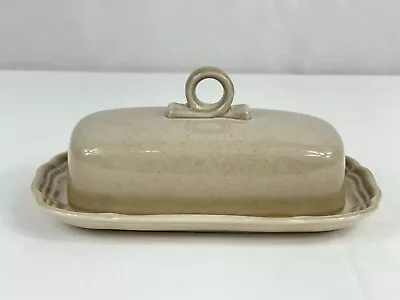 Vintage Country Home Brown By Mikasa 1/4 Lb Covered Butter Dish DN 800 • $24