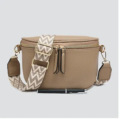 Women Faux Leather Crossbody Bag Sling Bag Shoulder Bag Travel Bag Side Bag • £17.99