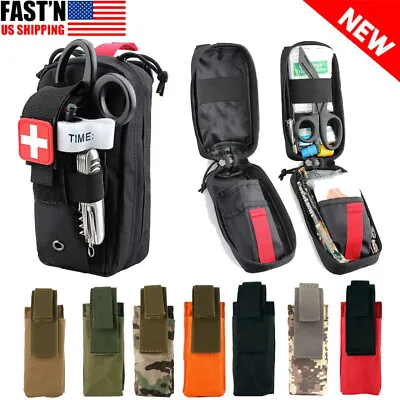 Tactical Molle Tourniquet Scissors Waist Pack First Aid Kit Medical EDC Pouch • $5.89