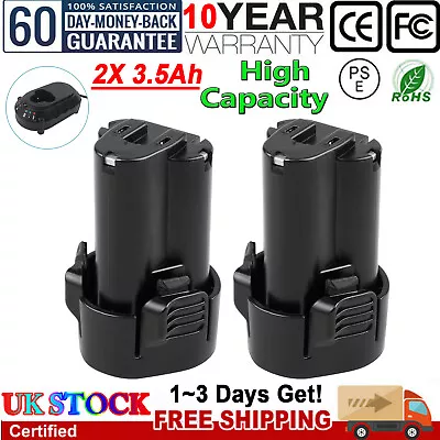 2X 3.5Ah For Makita BL1013 10.8V Li-ion Battery BL1014 194550-6 194551-4 Tools • £15.83