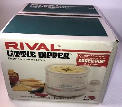 Rival USA 1988 Little Dipper Mini Electric Crock Pot Southwest 3204 Slow Cooker • $34.99