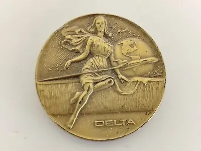 Vintage Delta Air Lines Boeing 727 Bronze Medal Medallic Art Co. N.Y. • $14.99