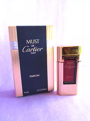 Must De Cartier Vintage Pure Perfume Splash 4 Ml 0.13 Oz New Mini In Box • $50