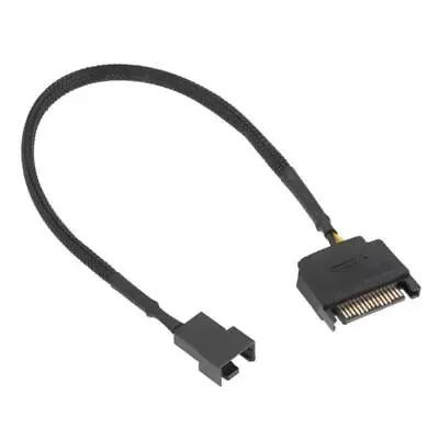 SATA 15 Pin To 3 Pin/4 Pin Laptop Motherboard CPU Fan Extension Cable Adapter • £3.32