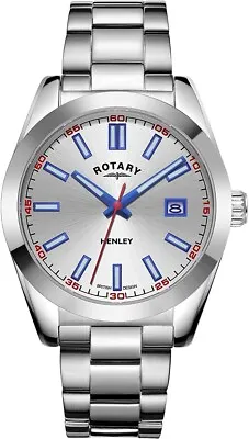 Rotary Men's Watch With Silver Strap And Silver Dial GB05180/59 • £79.99